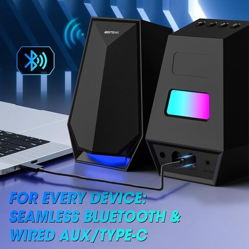 BESTISAN Computer Gaming Speakers for Desktop PC in Saudi Arabia