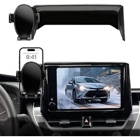 Phone Mount for Toyota Corolla (2019-2026, 8" Screen ONLY) / Corolla Hatchback (19-26) / Corolla Cross (2022-2026), Adjustable Dashboard Car Mount, Mobile Holder, 360° & Hands Free, with Storage Box in Kuwait