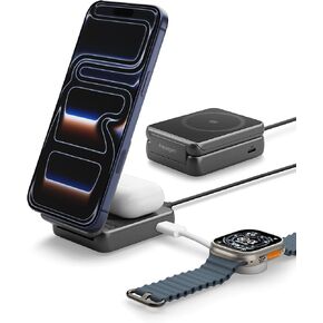 Spigen Foldable Wireless Charger, 25W Qi2.2 2-in-1 in Kuwait