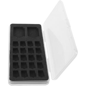 Memory Card Case with Visibility and Large Capacity Storage Portable Plastic Card Box Holder for Sim Ultraslim Design for Travel and Professional Use in Kuwait