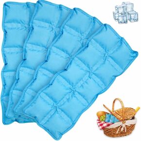 Reusable Ice Packs for Lunch Boxes – 10" x 4" Dry Ice Pack, Long‑Lasting Slim Freezer Packs for Lunch Bags, Coolers, Travel, Therapy, Camping, Flexible Cold Pack for Food (Ice Pack 10" x 4" x 0.7") in Kuwait
