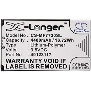 Battery for Verizon Inseego 5G,MiFi M1000,Jetpack 8800L,MiFi 7730L,Jetpack MiFi 7730L,Jetpack 4G LTE,MiFi 8800L,fit P/N: 40123117 (4400mAh) in Kuwait