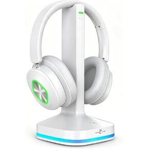 Wireless Headphones for TV, TV Headphones Wireless for Seniors with Transmitter Charging Base, 3 Audio Modes & Low Latency & Blutooth 5.4, Bluetooth Headphones for TV Watching, Gifts for Elderly in Kuwait