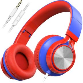 AILIHEN Kids School Headphones with Microphone & 3.5mm Jack, Sky Blue in Kuwait