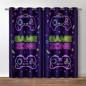 Jekeno Gaming Gamepad Blackout Curtains for Bedroom, 2 Panels Set 52x63 in in Kuwait