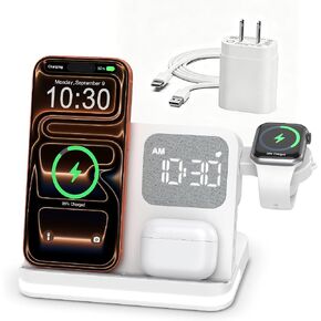 5 in 1 Wireless Charger for iPhone, Samsung, iWatch, AirPods in Kuwait