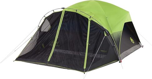 Coleman Carlsbad Dark Room Tent with Screened Porch, 4/6 Person Tent Blocks 90% of Sunlight to Keep Inside Cool, Weatherproof Shelter with Easy Setup in Kuwait