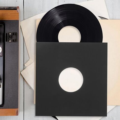 10pcs Inch Black Vinyl Record Sleeve Kraft Paper Protector in Kuwait
