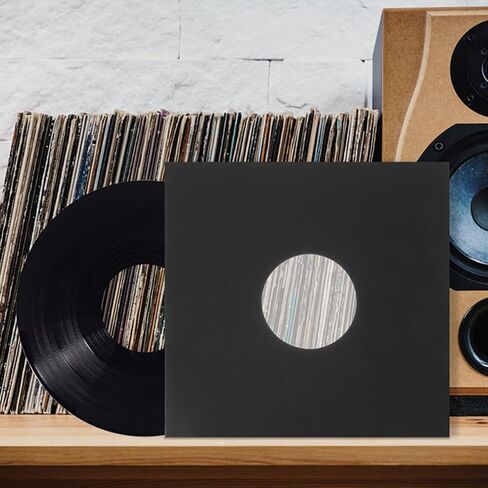 10pcs Inch Black Vinyl Record Sleeve Kraft Paper Protector in Kuwait