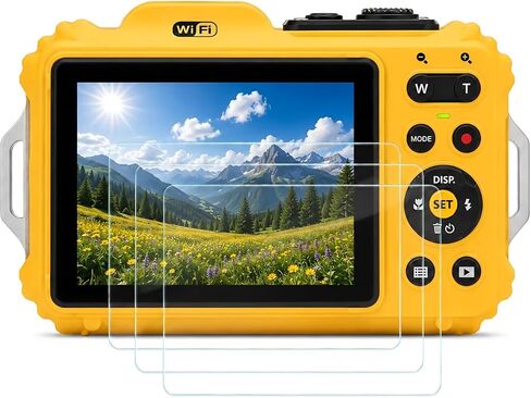 Model-Specific Custom Fit for KODAK PIXPRO WPZ2 / Ricoh PENTAX WG-1000 Camera Screen Protector – 3-Pack, 0.3mm 9H Hardness Tempered Glass, Full-Screen Edge-to-Edge, Bubble-Free, Anti-Scratch in Saudi Arabia