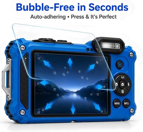 Model-Specific Custom Fit for KODAK PIXPRO WPZ2 / Ricoh PENTAX WG-1000 Camera Screen Protector – 3-Pack, 0.3mm 9H Hardness Tempered Glass, Full-Screen Edge-to-Edge, Bubble-Free, Anti-Scratch in Saudi Arabia