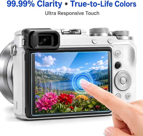 Model-Specific Custom Fit for Olympus OM-D E-M1 MARK II/MARK III PEN-F E-P5 E-PL8 E-PL7 E-PL9 Camera Screen Protector – 3-Pack Tempered Glass, Full-Screen Edge-to-Edge, Crystal Clear, Bubble-Free in Saudi Arabia