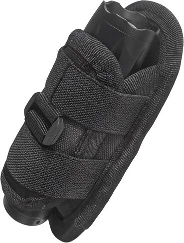 Tactical Flashlight Holster, Case with 360 Degree Carabiner Reel Clip for Duty Belt Police Safety Belt in Kuwait
