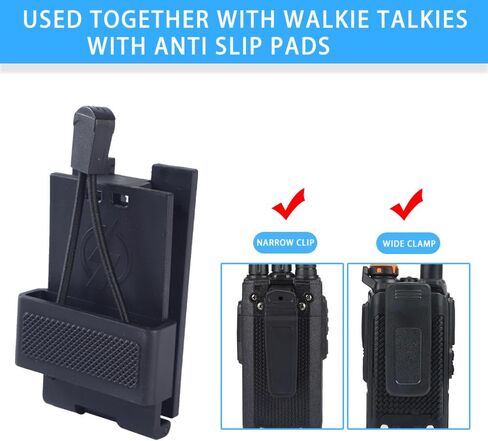 Radio Holster for Duty Belt, Law Enforcement Gear Walkie Talkie Holder for Motorola APX, BaoFeng Btech, Kenwood, Midland, Harris Radios in Kuwait