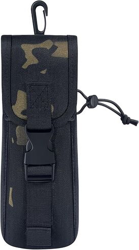 Molle Adjustable Suppressor Pouch with Melt Resistant Liner, Heat-Resistant Silencer Storage Case, Heat Insulation Storage Holster for 6-10" Suppressor, Belt Tactical Pouch in Kuwait