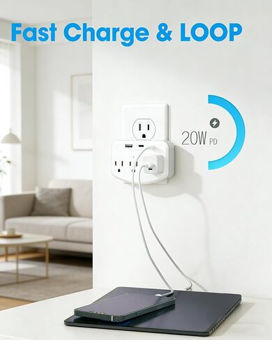 HD 1080P Wireless Hidden Camera WiFi spy cam, Indoor Wall Outlet with Motion Detection, Loop Recording, No Audio Nanny Cameras for Home Security/Office/Baby & Pet in Kuwait