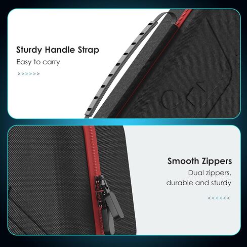 JDGPOKOO Hard Carrying Case for ASUS ROG Xbox Ally & ROG Xbox Ally X 7" 2025, 7 in 1 Accessories Bundle with 2 Screen Protectors, 4 Thumb Grip Caps, Portable Travel Storage Bag Fits Adapter, Cable in Saudi Arabia