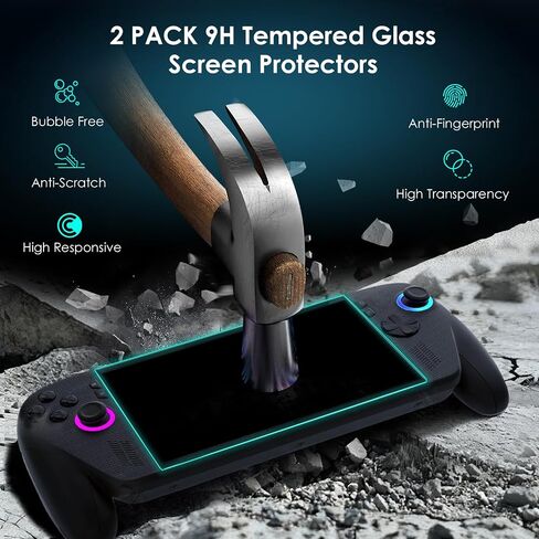 JDGPOKOO Hard Carrying Case for ASUS ROG Xbox Ally & ROG Xbox Ally X 7" 2025, 7 in 1 Accessories Bundle with 2 Screen Protectors, 4 Thumb Grip Caps, Portable Travel Storage Bag Fits Adapter, Cable in Saudi Arabia