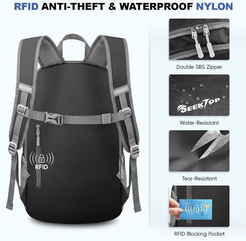 Seektop Lightweight Packable 20L-28L Hiking Backpack for Women Men in Saudi Arabia