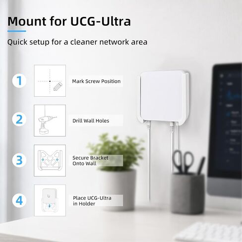 Wall Mount Compatible with UniFi Cloud Gateway Ultra in Kuwait