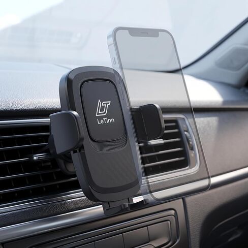 LeTinn Car Phone Holder Vent Mount Whit One-Hand Auto-Clamp,No Block A/C in Kuwait