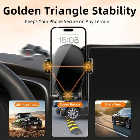 Phone Mount for Toyota Corolla (2019-2026, 8" Screen ONLY) / Corolla Hatchback (19-26) / Corolla Cross (2022-2026), Adjustable Dashboard Car Mount, Mobile Holder, 360° & Hands Free, with Storage Box in Kuwait