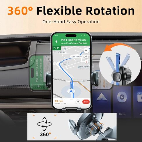 Phone Mount for Toyota Corolla (2019-2026, 8" Screen ONLY) / Corolla Hatchback (19-26) / Corolla Cross (2022-2026), Adjustable Dashboard Car Mount, Mobile Holder, 360° & Hands Free, with Storage Box in Kuwait