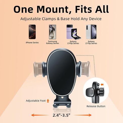 Phone Mount for Toyota Corolla (2019-2026, 8" Screen ONLY) / Corolla Hatchback (19-26) / Corolla Cross (2022-2026), Adjustable Dashboard Car Mount, Mobile Holder, 360° & Hands Free, with Storage Box in Kuwait
