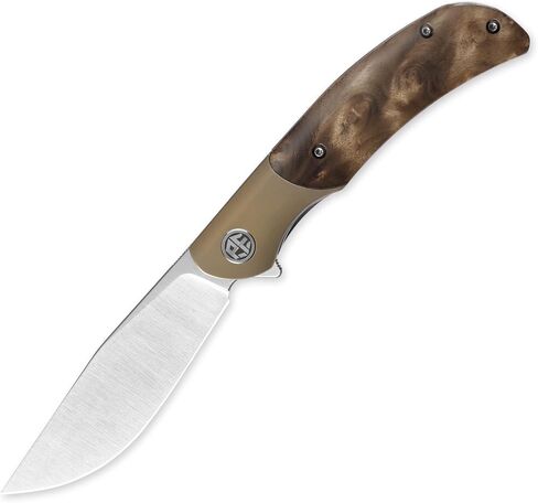 Petrified fish PFP09 Hourglass 3.54" K110 Steel Blade Pocket Folding Knife in Saudi Arabia