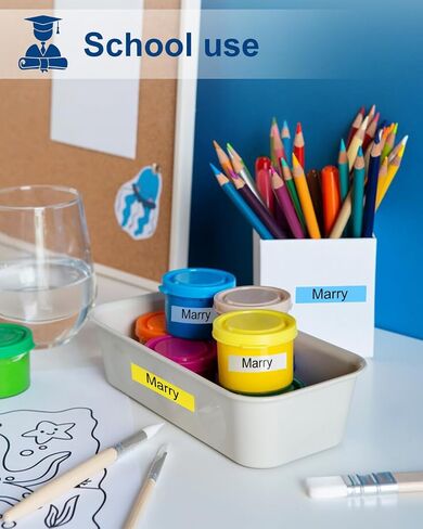 Replacement for DYMO Label Maker Refills Colored Plastic Label Tape 12mm in Kuwait