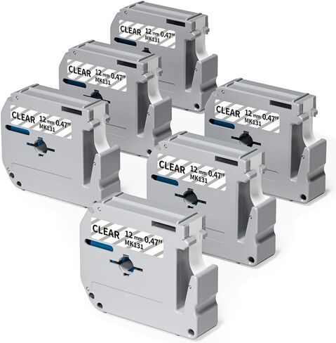 PT-65 70 80 90 M95 Label Tape M-K231 M-K231s 12mm 0.47 White Tape in Kuwait
