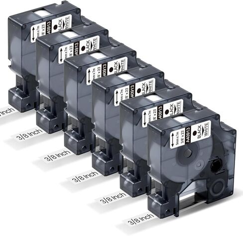 6Pack Compatible with DYMO D1 45013 12mm Color Label Maker Tape Refill in Kuwait