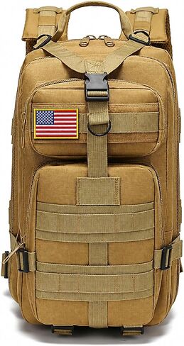 30L Military Tactical Backpack, Khaki in Kuwait