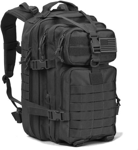 REEBOW GEAR Tactical Backpack for Men Army Molle Military Style Assault Pack Bug Bag Backpacks Daypack (34L Black) in Kuwait