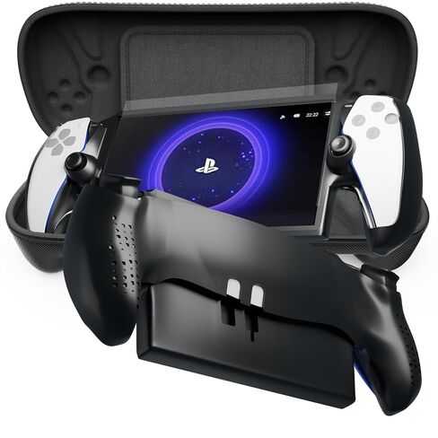 YTFGGY 3 in 1 PS Portal Accessories Compatible with Playstation, Screen Protector Tempered Glass, TPU Protective Cover, EVA Carrying Case for PS5 Portal in Kuwait