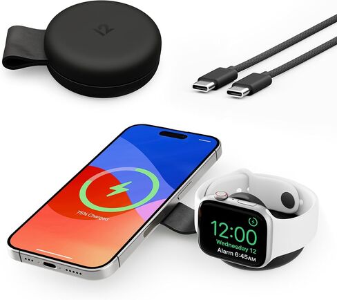 Twelve South Butterfly SE 2-in-1 Foldable Wireless Travel Charger, White in Kuwait