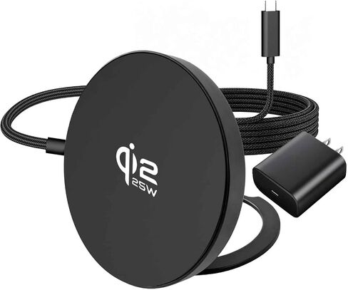 Fast Wireless Charger 25W with Stand for Desk, Qi2.2 MagSafe-Compatible in Kuwait