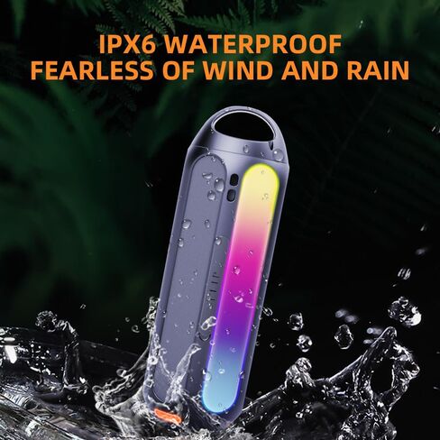 CYBORIS Solar Power Magnetic Golf Bluetooth Speaker, 30W Golf Speaker Outdoor Portable Wireless Speakers IPX6 Waterproof with LED RGB Lights 30H Playtime Deep Bass for Golf Cart Gifts, Beach, Hiking in Kuwait