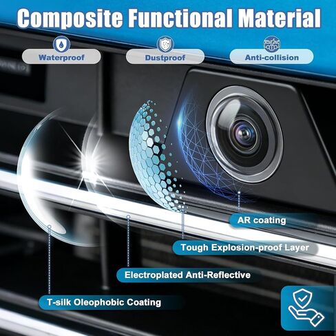 Car Camera Lens Protector for 2016-2025 Honda Pilot, Transparency Weatherproof Backup Cameras Protection, 360 Panoramic Camera Protective Cover in Kuwait