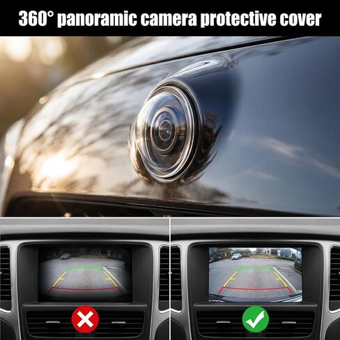 4 PCS Car Camera Lens Protector, Car Camera Protective Cover, 360° All-Round Protection Anti-Scratch Clear Weatherproof Cars Backup Cameras with Most Vehicle Cameras, Anti-Rain in Saudi Arabia