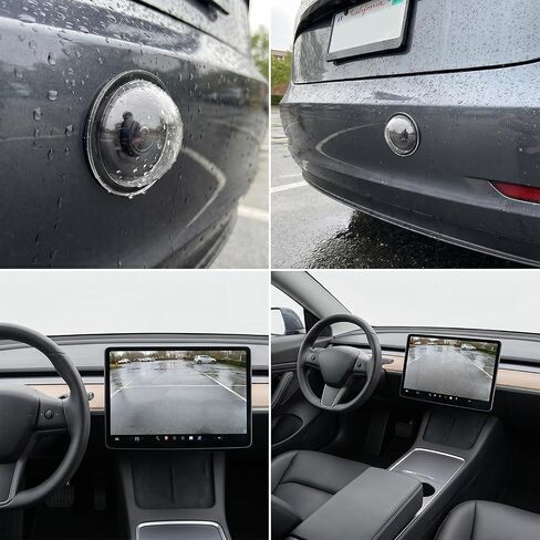 4 PCS Car Camera Lens Protector, Car Camera Protective Cover, 360° All-Round Protection Anti-Scratch Clear Weatherproof Cars Backup Cameras with Most Vehicle Cameras, Anti-Rain in Saudi Arabia