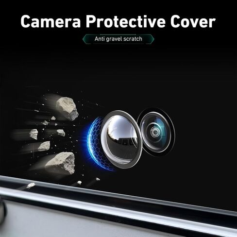 2 PCS Car Backup Camera Protector Covers, Clear HD Anti-Scratch Lens Cap, Car Rear View Camera Protection Cover, Universal for Most Cars in Saudi Arabia
