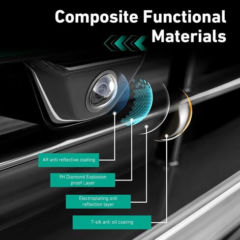 2 PCS Car Backup Camera Protector Covers, Clear HD Anti-Scratch Lens Cap, Car Rear View Camera Protection Cover, Universal for Most Cars in Saudi Arabia