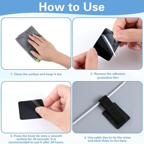 41Pcs Cable Management Straps Cable Management Ties in Saudi Arabia