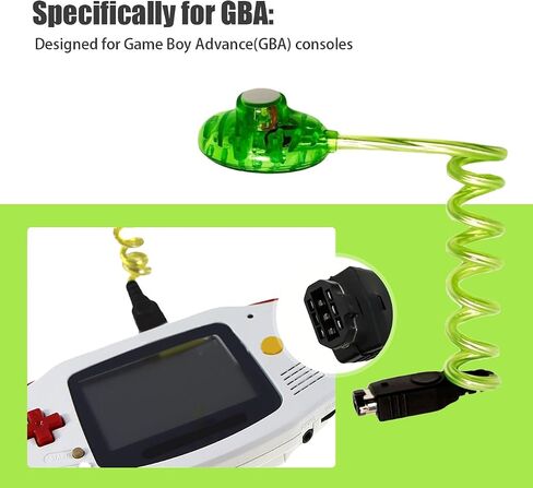 Worm Light for Game Boy Advance GBA — Flexible LED Screen Illumination Lamp, Plug-in Backlight Attachment, No Batteries Required, Assorted Color in Kuwait