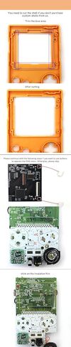 Laminated 2.8 inch IPS Screen Integer Scaling OSD For GBP Need Trim the Original Shell in Kuwait