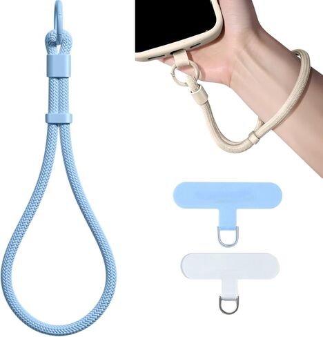 KIMAGIC Minimalist Wrist Strap Phone Lanyard, Anti-Drop, Includes 2 Types of Phone Tabs in Kuwait