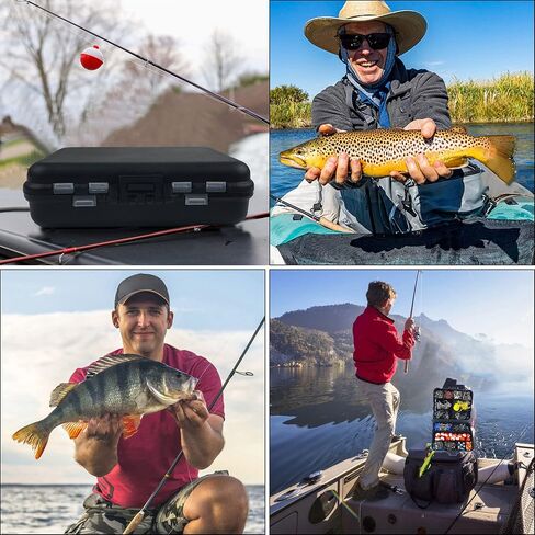 Fishing Tackle Kit,286pcs Fishing Hook Bobber Box Kit with Fishing Bobbers,Various Fish Hooks,Weights,Swivel Snaps,Brass Sleeves,Sinker Slides Starter Kit for Artificial and Live Baits Trout Panfish in Kuwait