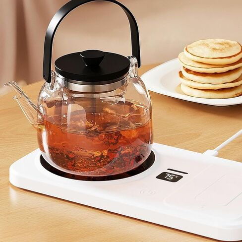 Smart Cup Warmer and Phone Charger 8H, Auto Shut-off, Multifunctional Electric Cup Warmer for Office in Kuwait