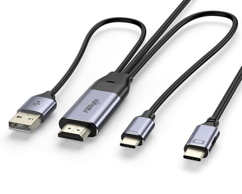 fairikabe HDMI to USB C Cable 8.2FT 4K60Hz for AR Glasses&Touchable Monitor in Kuwait